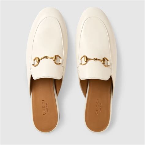 gucci white alipper|Shop Gucci Princetown Leather Slipper .